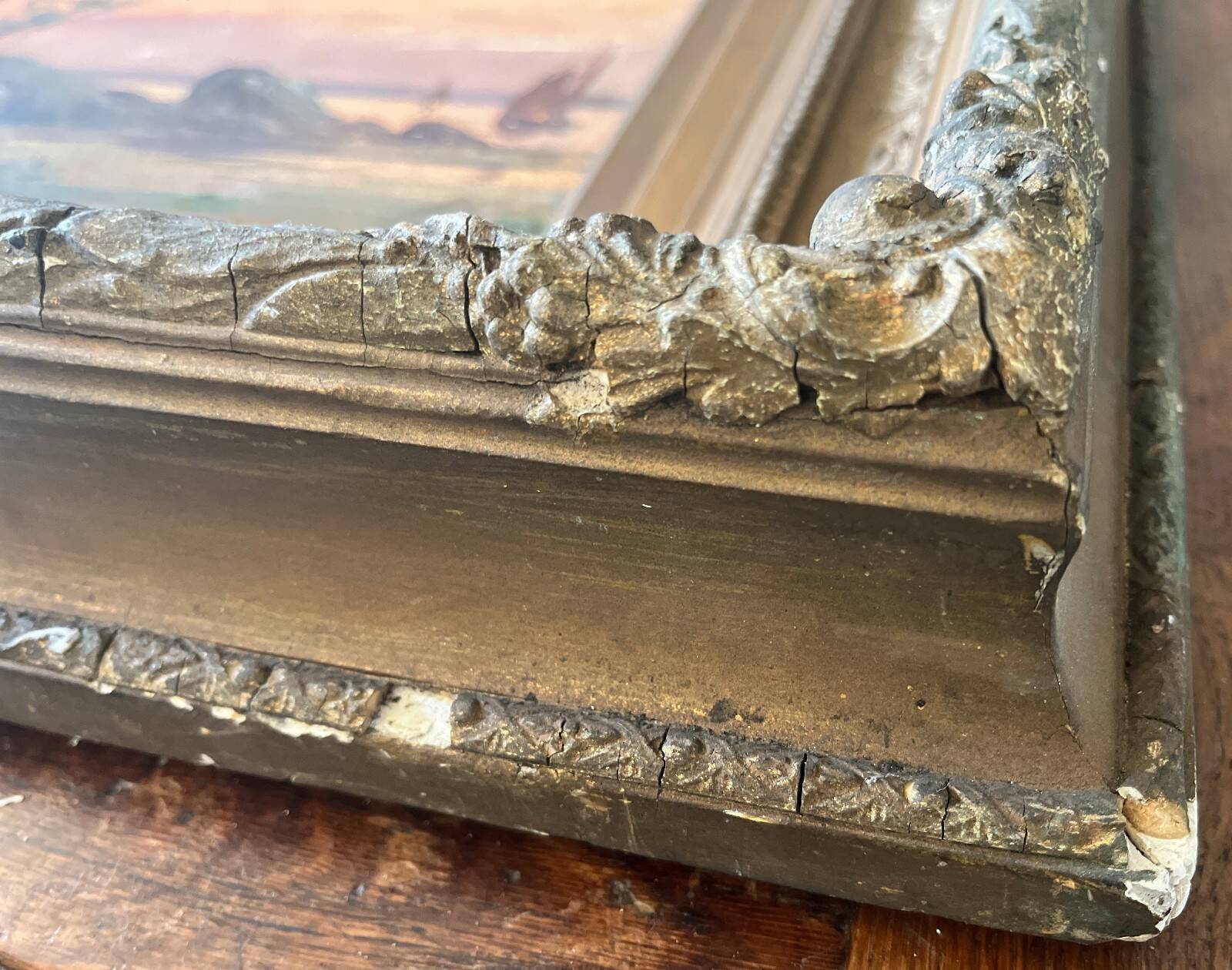 Emile gauffriaud (1877-1957) painting hsp seaside with sailing boats