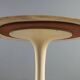 Vintage metal table with marble top, Italian design from the 1970s.