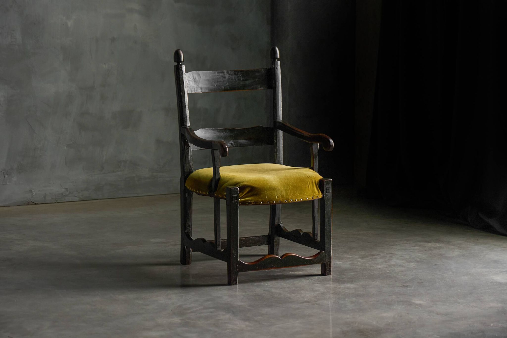 Rustic Folk Art Armchair, France, 19th Century