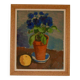 Swedish Oil on Panel – “Blue Flower and Citrus” attributed to Olax