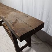 Old vintage wooden workbench