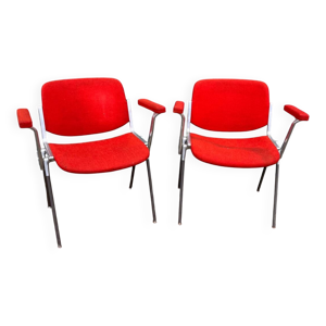 Paire de fauteuils castelli