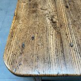 Large oak farmhouse table from France, early 1900s