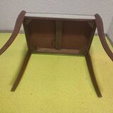 Saber-legged mirrored coffee table 1960