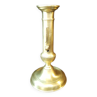 Brass push button candle holder