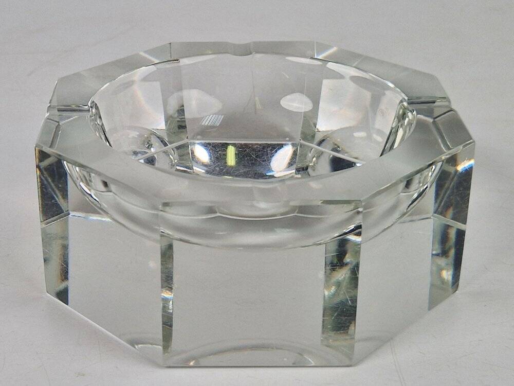 Art Nouveau Crystal Ashtray from Moser, 1940s
