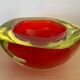 Two-tone Murano glass pocket emptier from the 70s