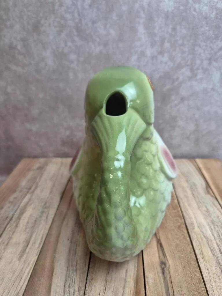 Vintage polychrome fish jug – Zoomorphic carafe