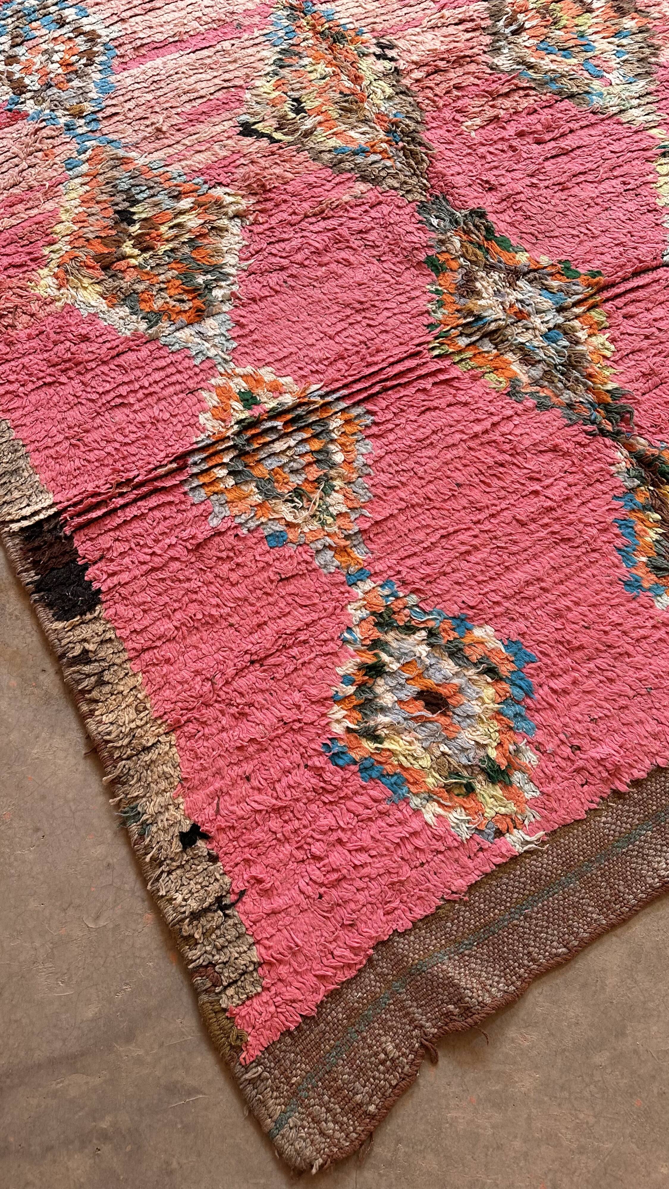 Moroccan rug Pink Boujad - 357 x 196 cm