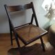 Chaise pliante vintage années 60 en cannage