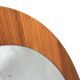 Vintage Round teak wall mirror 1970s wall mirror