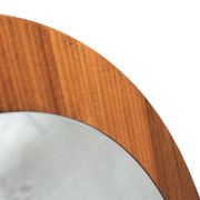 Vintage Round teak wall mirror 1970s wall mirror