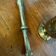 Golden brass mortar and pestle