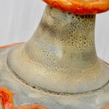 Lamp foot "fat lava" in ceramics