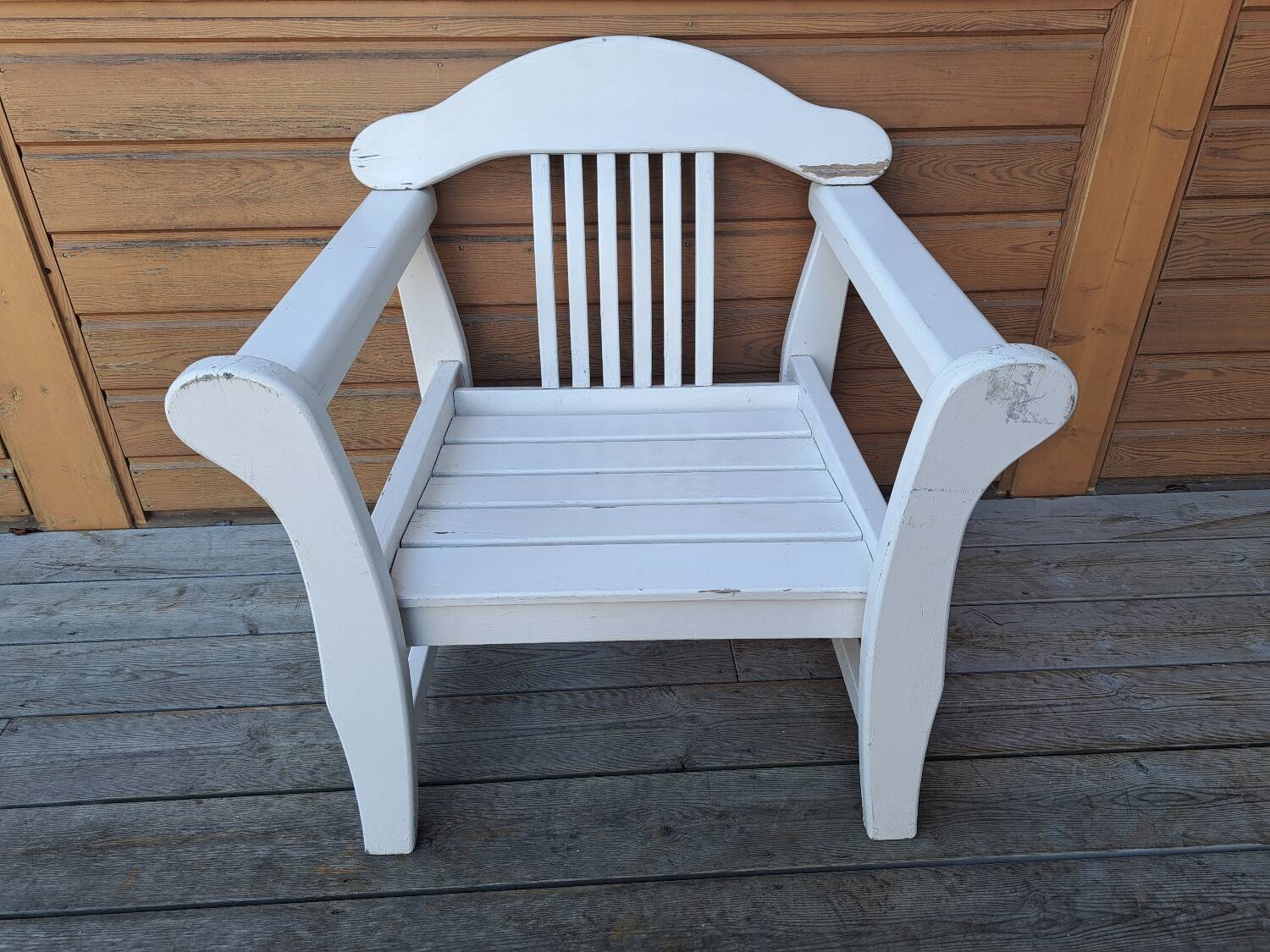 Vintage wooden outdoor furniture