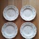 Set of 4 plates Sarreguemines golden stars