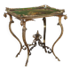 Table basse ancienne Middle Victorian en bronze et papier mâché, Angleterre, XIX Century