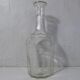 2 vintage 50s molded glass decanters