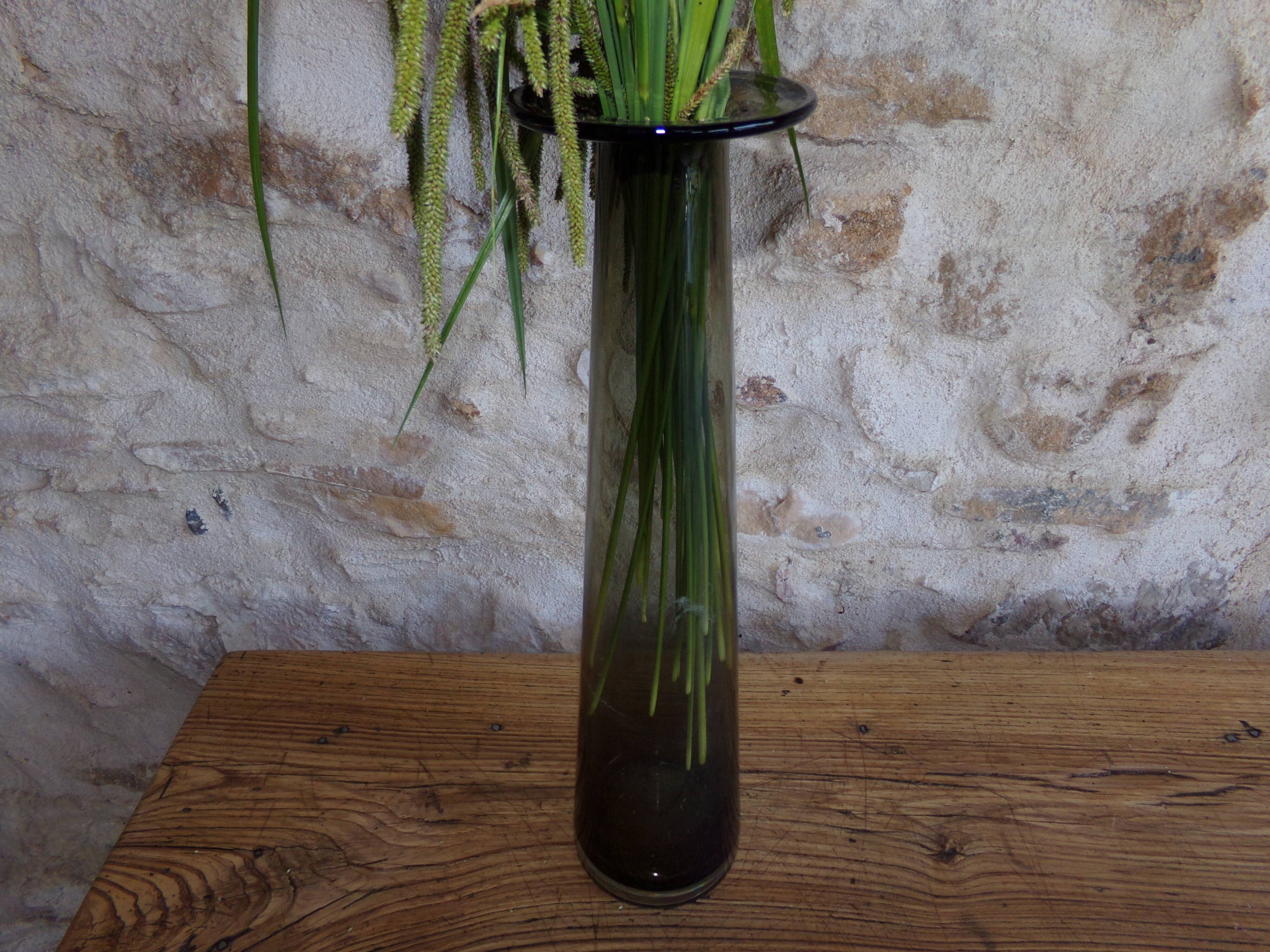 Smoked glass vase Habitat