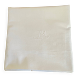 vintage embroidered JM cotton pillowcase