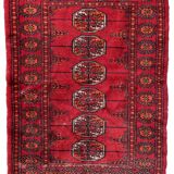 Vintage pakistani carpet lahore handmade 80cm x 122cm 1970s