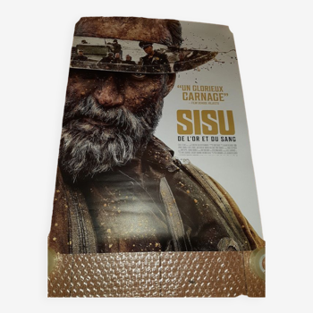 Sisu cinema poster of gold and blood 40x60 cm