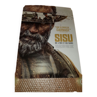 Sisu cinema poster of gold and blood 40x60 cm