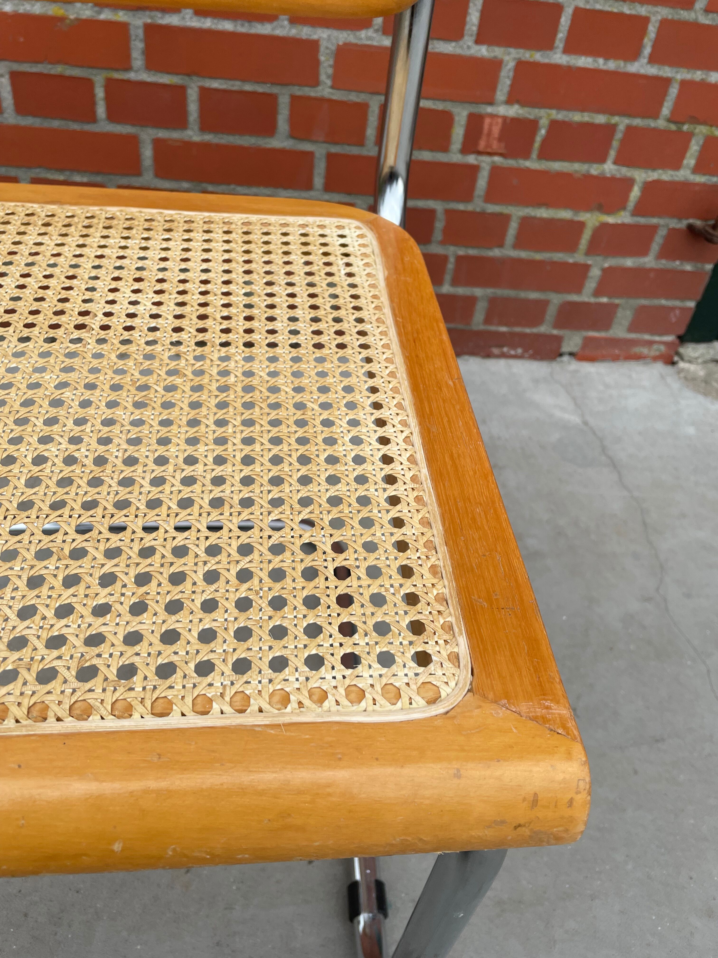 Cesca design chair b32 model in chrome