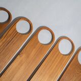 Cutting or presentation board of monoxyl teak with handle (T1)