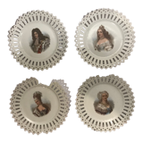 4 openwork plates in Saxony Porcelain