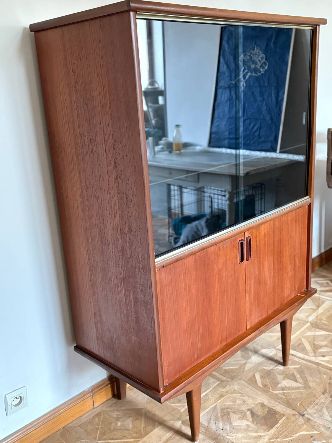 Bibliothèque /meuble vinyl scandinave