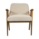 Classic Vintage armchair,  model 366, 1960s, cream fabric, teak wood