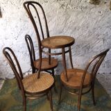 4 cannate bistro chairs