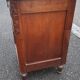 Solid oak and marble bedside tables