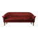 Vintage Mid-Century Scandinavian Modern 3-Seater Red Sofa