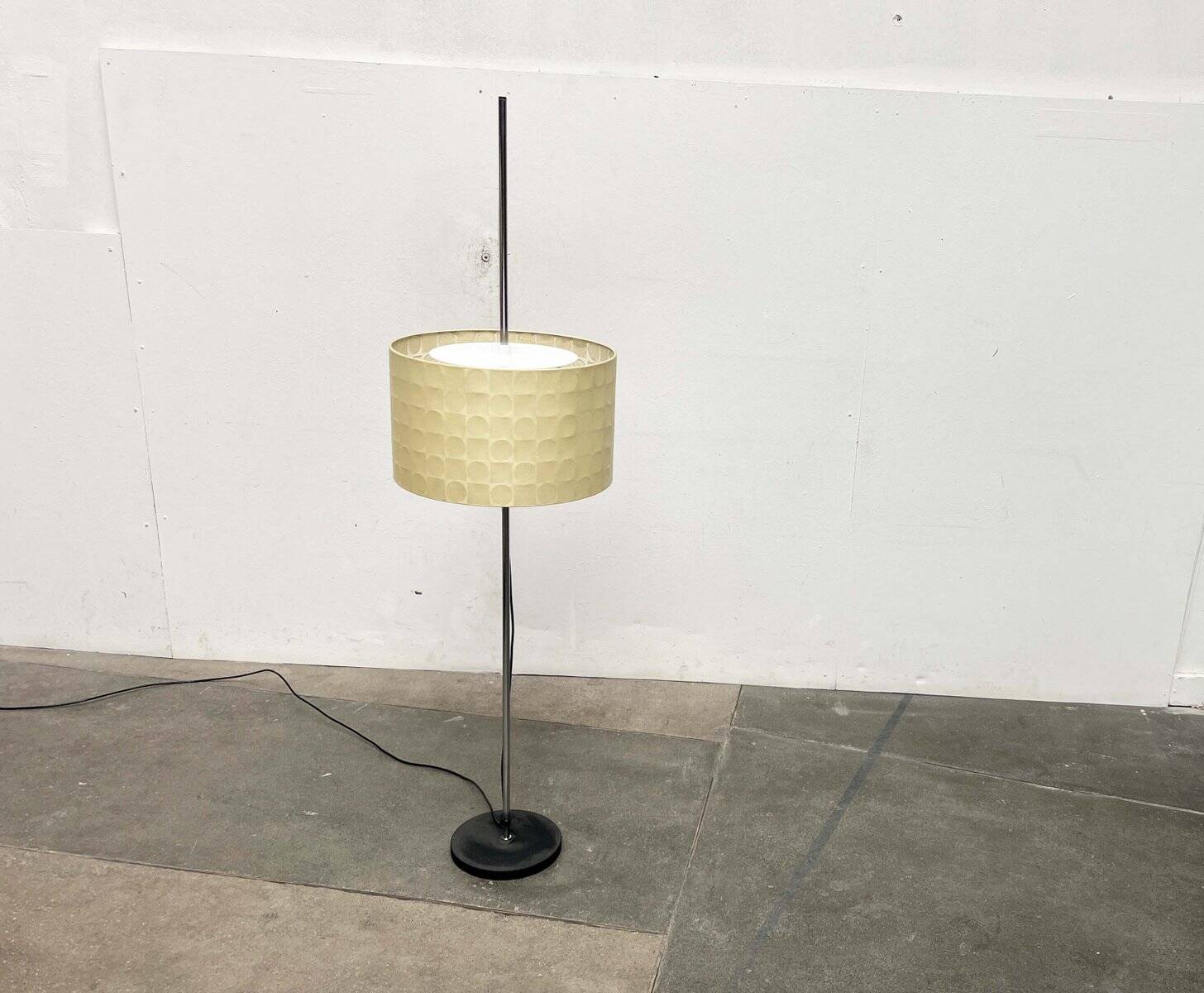 Mid-Century Modern Cocoon Floor Lamp by Friedel Wauer for Goldkant Leuchten, 1960s