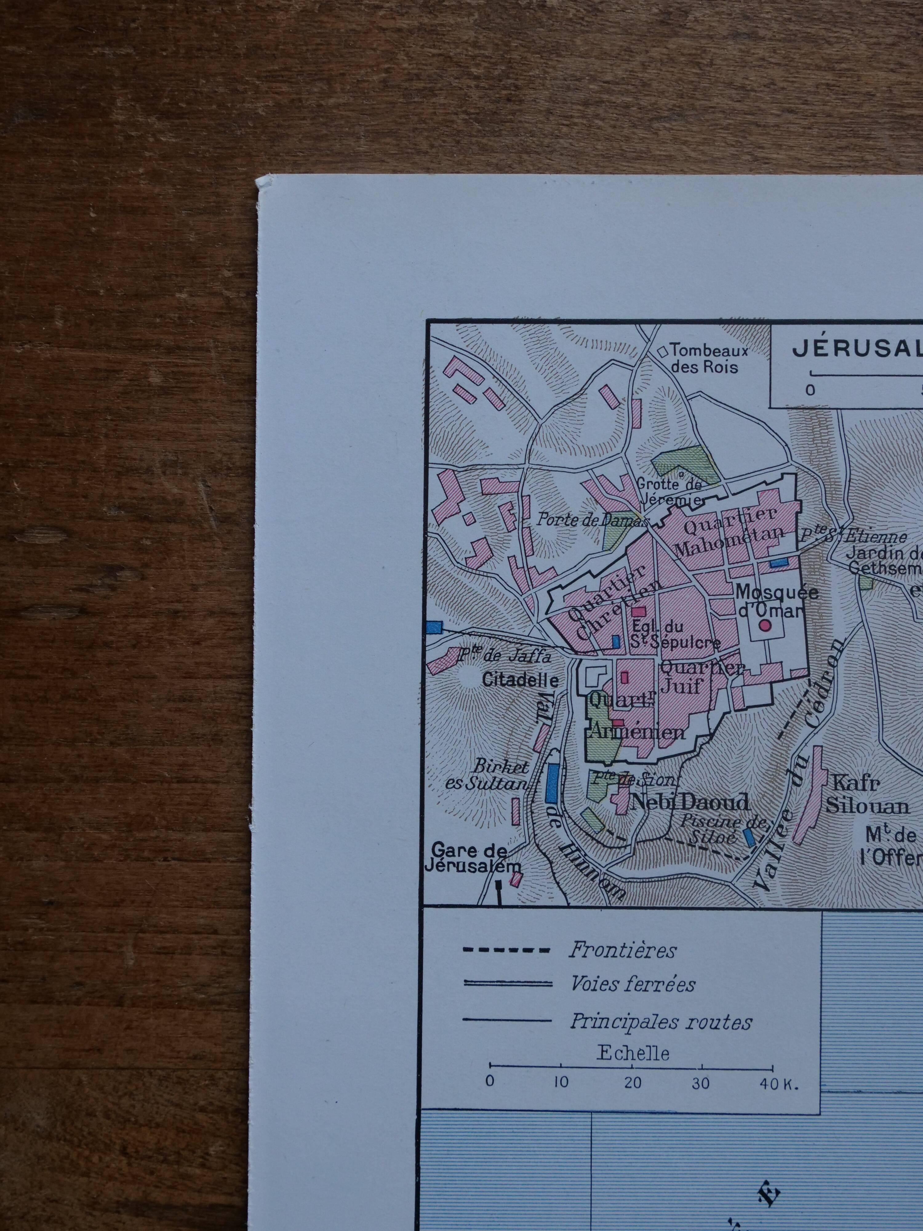 Original lithograph on Palestine