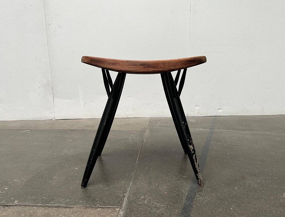 Pirkka stool mid-century by Ilmari Tapiovaara for Laukaan Puu