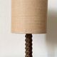 Wooden table lamp, France 1940s