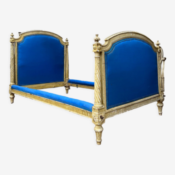 Pair of lacquered wooden beds Louis XVI XIXth