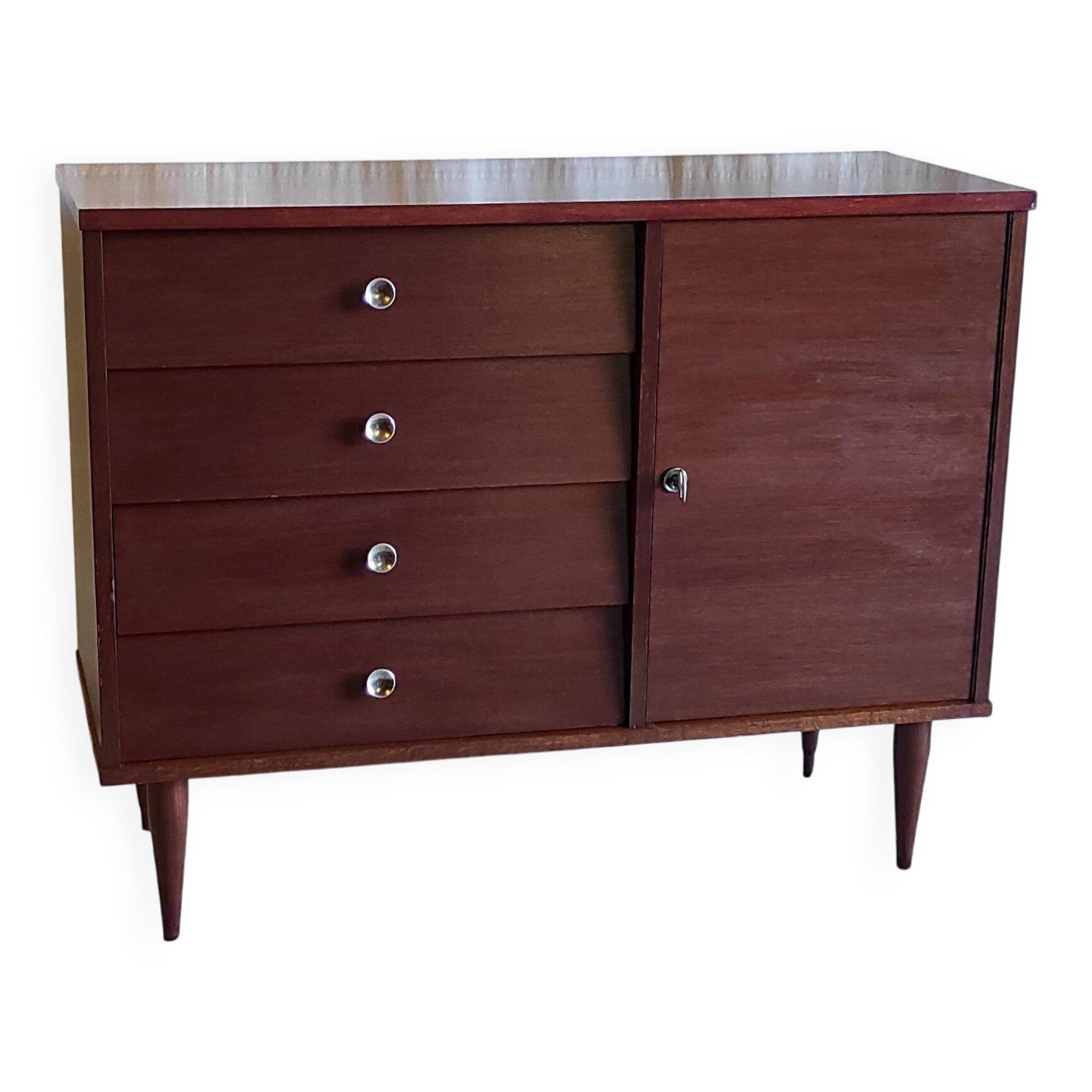Scandinavian style wooden sideboard - 1960s