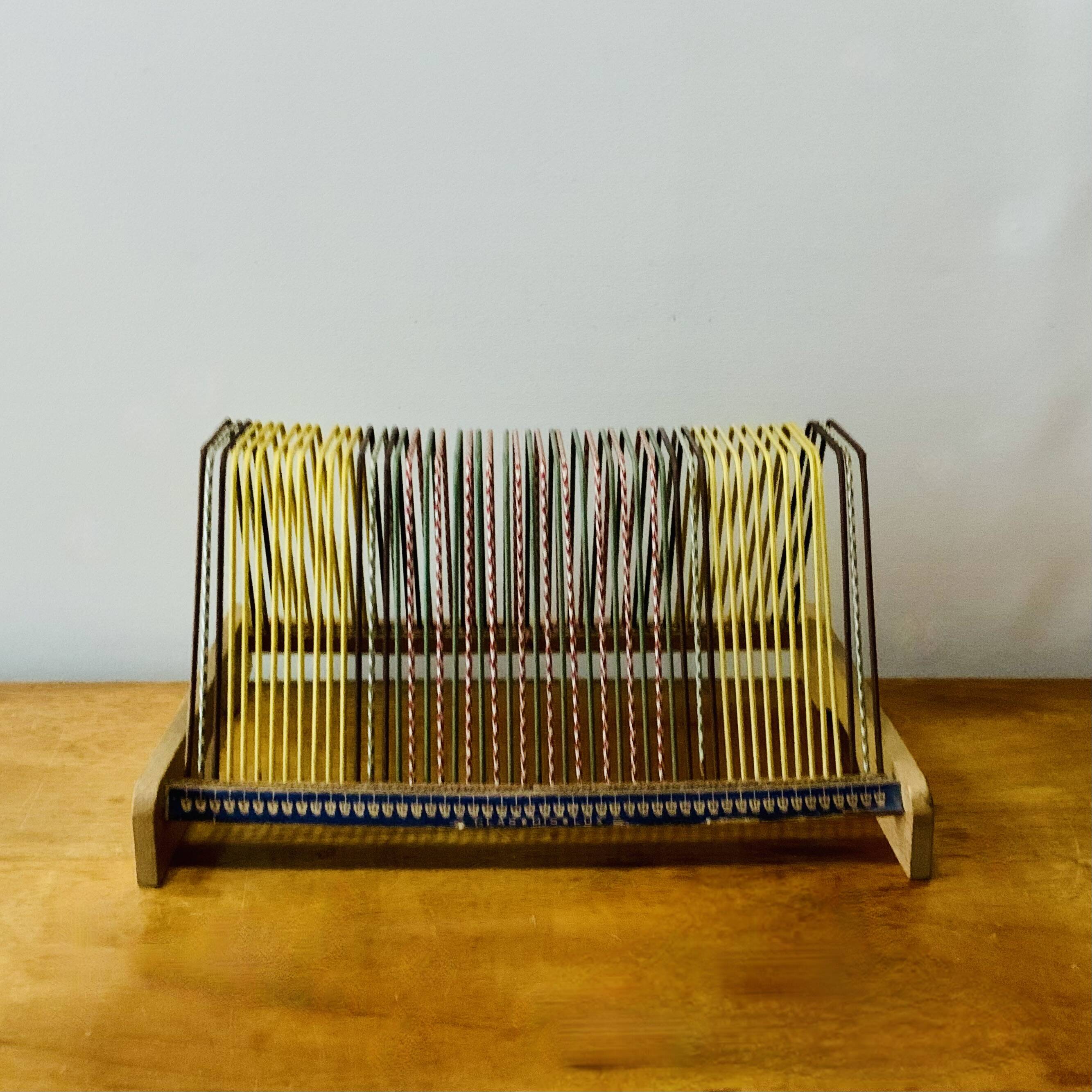 Vintage record holder for 50 vinyls - 1960s