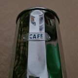Vintage coffee pot in chrome metal