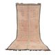 Peach Vintage Moroccan Rug 172 x 400 - Berber Wool Rug - Handmade Boho Rug