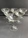 6 engraved crystal champagne glasses – Art Deco
