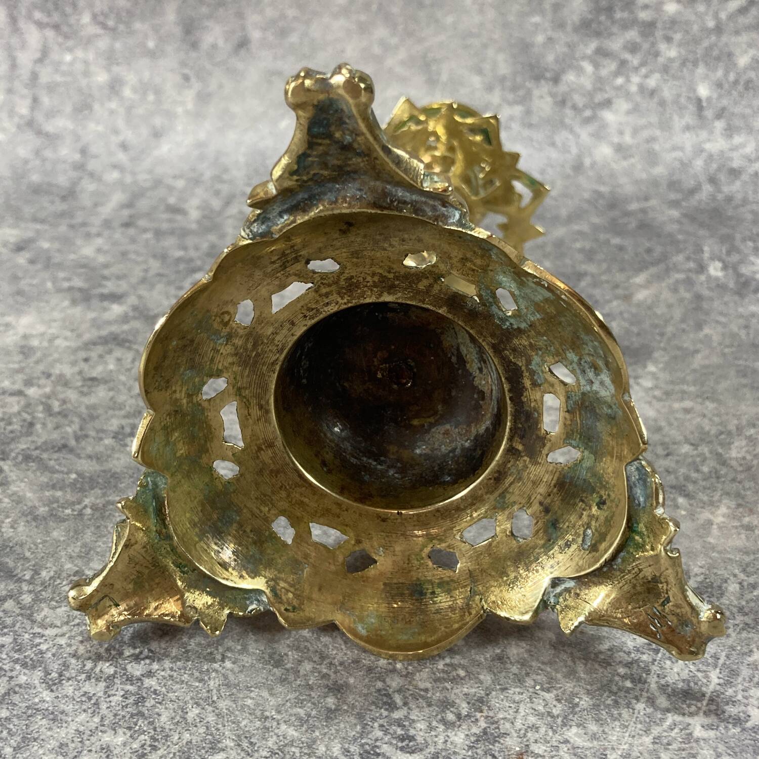 Gilt bronze chandelier/candlestick, Griffin, Mythical Animal, Bestiary, 1880