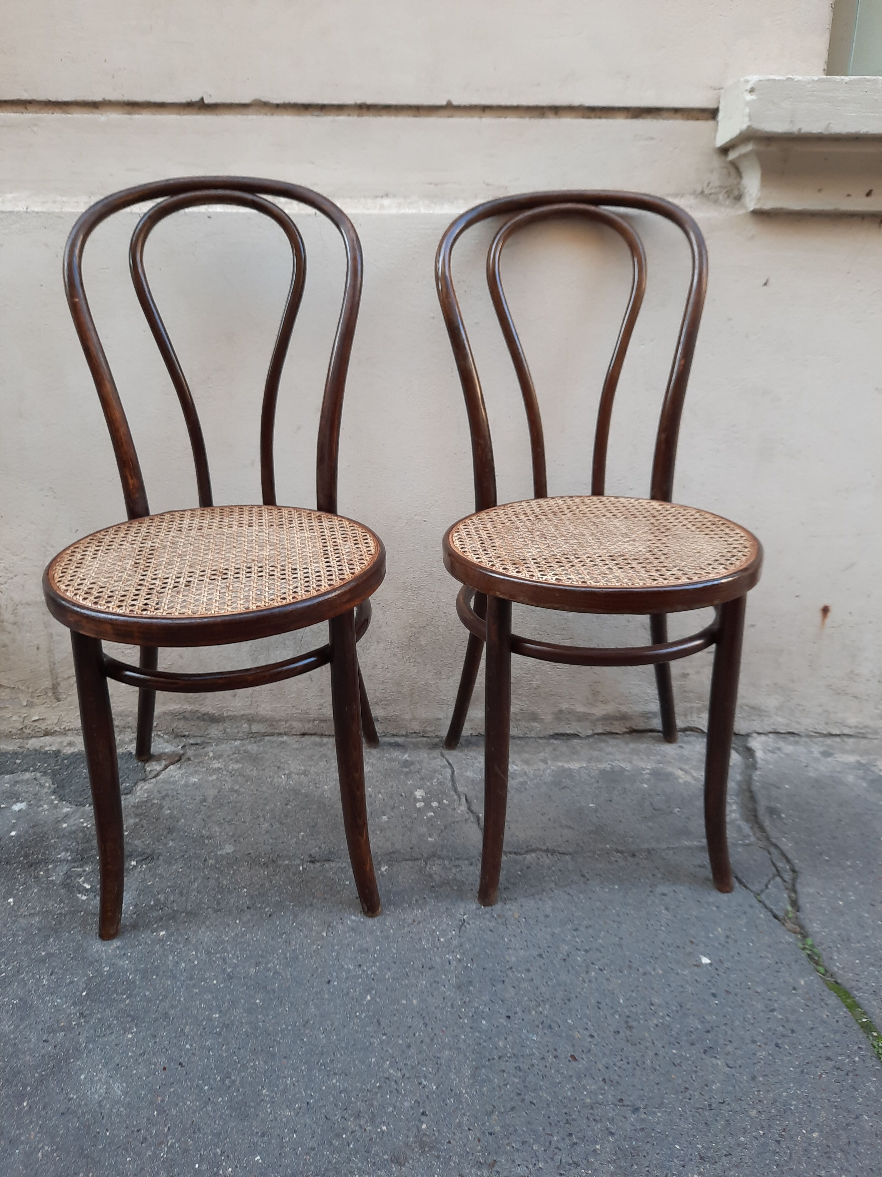 Pair of bistro chairs