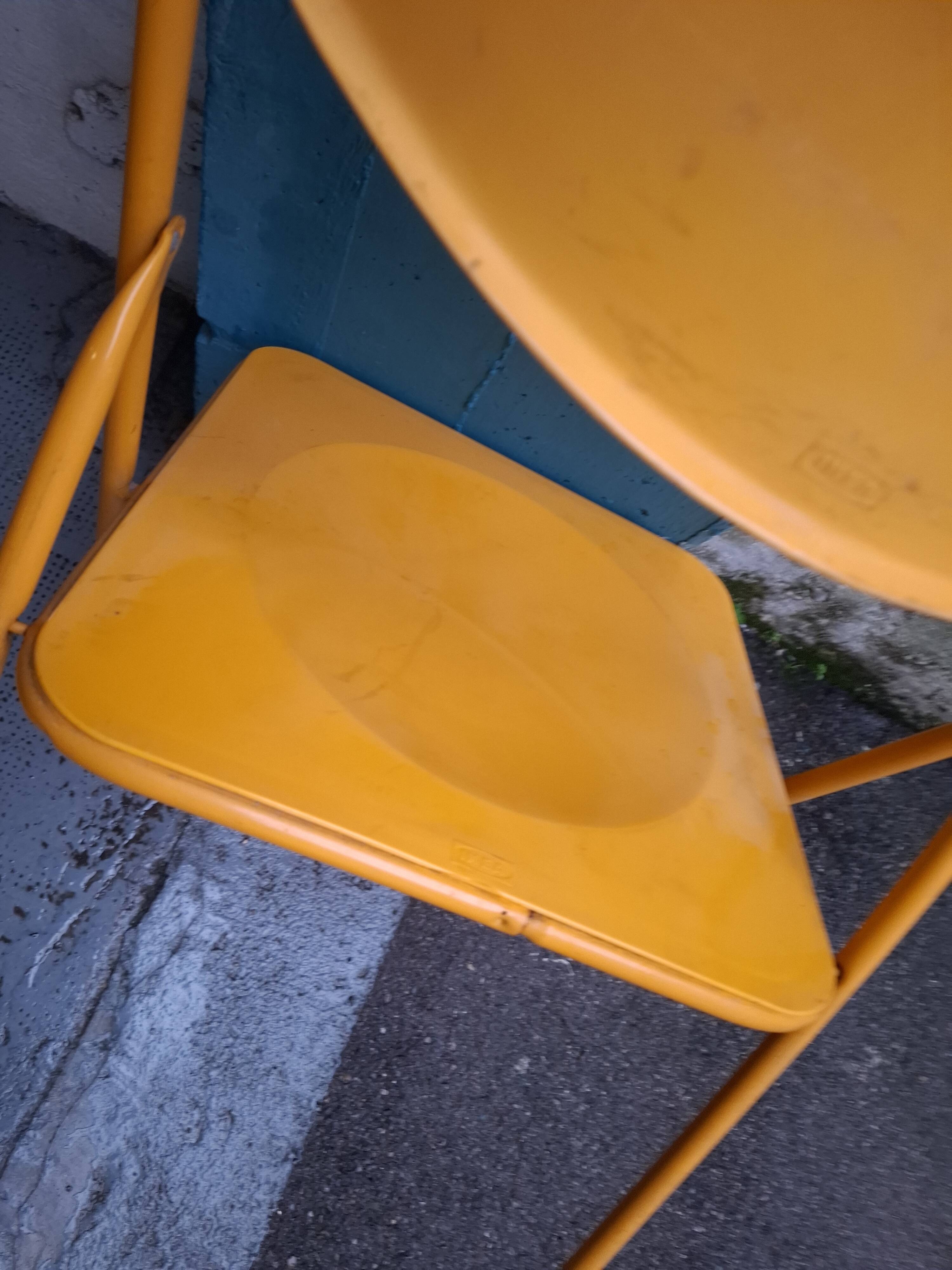 Two ikea folding chairs, niels gammelgaard