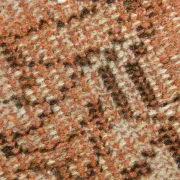 Vintage Persian Peach & Brown Rug, Oriental Pattern Rustic Carpet, 187x292