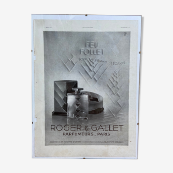 Affiche publicitaire Roger et Gallet 7 mars 1931